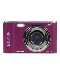 Minolta MND20-M MND20 16x Digital Zoom 44 MP/2.7K Quad HD Digital Camera (Magenta)