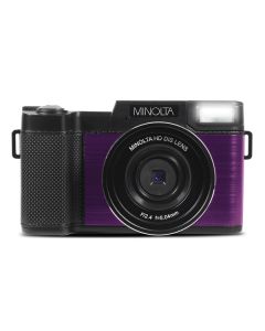 Minolta MND30-P MND30 4x Digital Zoom 30 MP/2.7K Quad HD Digital Camera (Purple)