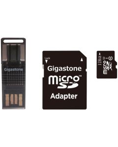 Gigastone GS-4IN1600X128GB-R Prime Series microSD Card 4-in-1 Kit (128 GB)