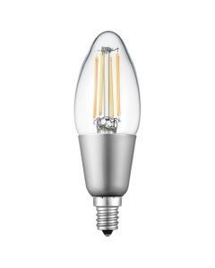 Globe Electric 34918 B11-Shape E12-Base Wi-Fi Smart Tunable-White Edison-Style 40-Watt-Replacement Candelabra LED Bulb