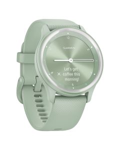 Garmin 010-02566-03 vivomove Sport Smartwatch with Silicone Band (Cool Mint)