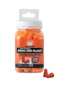 Walker's Game Ear GWP-FP-50PK Foam Ear Plugs, 100-ct Jar