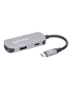 Manhattan 130707 USB-C to HDMI 3-in-1 Docking Converter with Power Delivery