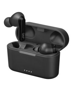 JVC HAA9TB RIPTIDZ Bluetooth Earbuds, True Wireless with Charging Case (Black)