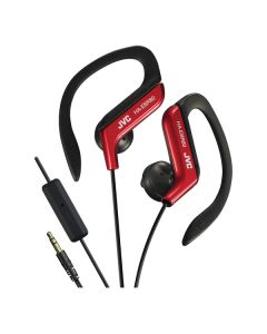 JVC HAEBR80R In-Ear Sports Headphones with Microphone and Remote (Red)