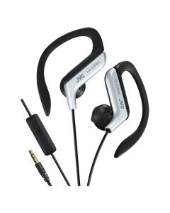 JVC HAEBR80S In-Ear Sports Headphones with Microphone and Remote (Silver)