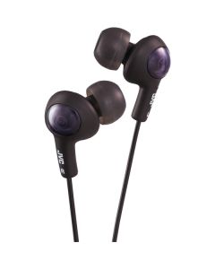 JVC HAFR6B Gumy Plus Earbuds with Remote and Microphone (Black)