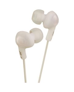 JVC HAFX5W Gumy Plus Inner-Ear Earbuds (White)