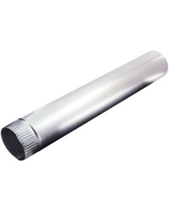 Deflecto DP244 4-In. x 24-In. Rigid Aluminum Vent Pipe