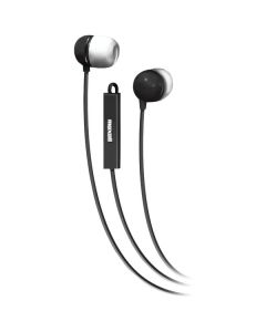 Maxell 190300 - IEMICBLK In-Ear Earbuds with Microphone and Remote, Black, 190300