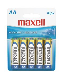 Maxell 723410 - LR610BP AA Alkaline Batteries (10 Pack)