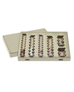 Nadex Coins NCS8-1003 6-Compartment Coin Handling Tray (Beige)