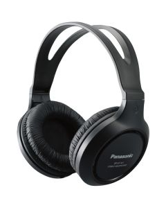 Panasonic RP-HT161-K Full-Size Over-Ear Wired Long-Cord Headphones