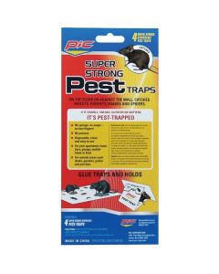 PIC GPT-4 Glue Pest Trap for Spiders & Snakes, 4 pk