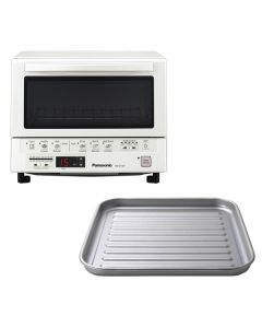 Panasonic FlashXpress NB-G110PW FlashXpress 1,300-Watt Toaster Oven with Double Infrared Heating (White)