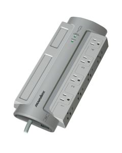 Panamax PM8-EX PowerMax PM8-EX Surge Protector, 8 Outlets, 6-Ft. Cord, Gray