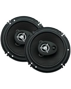 Power Acoustik EF-653 Edge Series 400-Watt-Max 3-Way 6.5-In. Coaxial Speakers