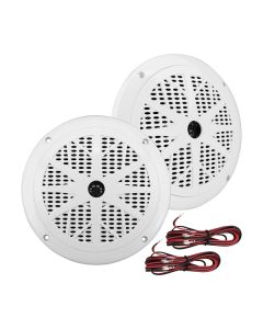 Pyle PLMR61W Hydra Series 6.5-In., 120-Watt 2-Way Marine Speakers, White 2 Pack