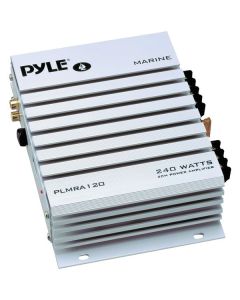 Pyle PLMRA120 Hydra Series PLMRA120 240-Watt-Max Waterproof Marine 2-Channel Class AB Amp