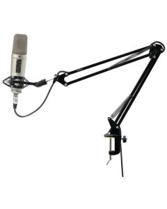 Pyle PMKSH01 Universal Table Clamp Boom Shock Microphone Mount