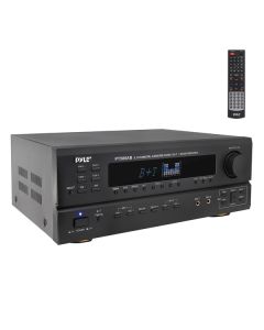 Pyle PT588AB Bluetooth 5.1-Channel Home Stereo Karaoke Receiver with Built-in Preamp, PT588AB