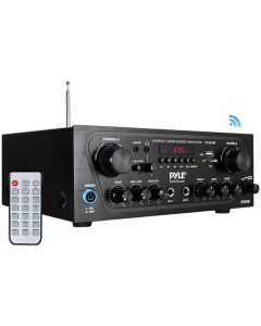 Pyle PTA24BT 250-Watt Compact Bluetooth Audio Stereo Receiver with FM Radio