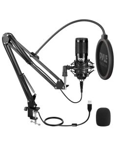 Pyle PDMIKT140 Desktop USB Podcast Microphone Kit