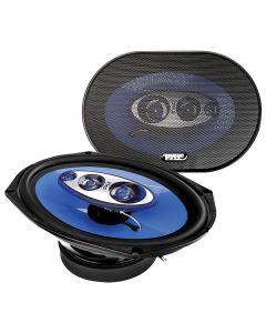 Pyle PL6984BL Blue Label 6-In. x 9-In. 400-Watt-Max 4-Way Coaxial Speakers