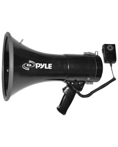 Pyle PMP53IN 50-Watt Megaphone Bullhorn with Aux, Siren, and Talk Modes