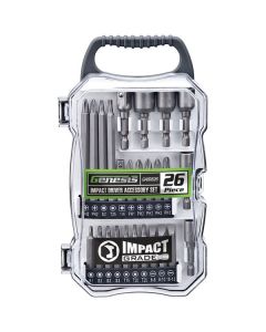 Genesis GAIDB26 26-Piece Impact Driver Accessory Set