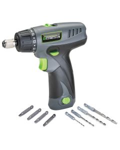 Genesis GLSD08B 8-Volt Li-Ion 2-Speed Cordless Screwdriver