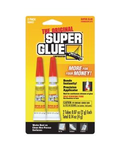 The Original SuperGlue SGH22-12 0.07-Oz. Super Glue Tube (2 Pack)