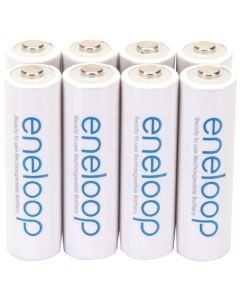 Panasonic BK-3MCCA8BA eneloop Rechargeable Batteries, AA (8 Pack)