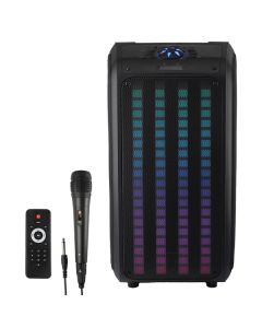 IQ Sound IQ-8265BT Sound Traveler 20-Watt-Continuous-Power Portable Backpack Speaker with Wired Microphone and Remote