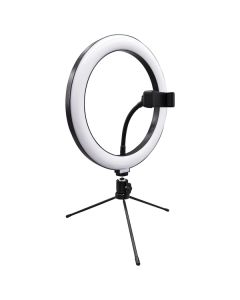 Supersonic SC-1230RGB PRO Live Stream 10-Inch LED Selfie RGB Ring Light with Tabletop Stand