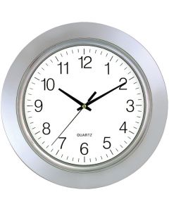 Timekeeper 6450 13-In. Chrome Bezel Round Wall Clock