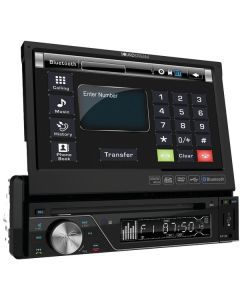 Soundstream VIR-7830B 7" Single-DIN In-Dash DVD Receiver with Flip-out Display & Bluetooth