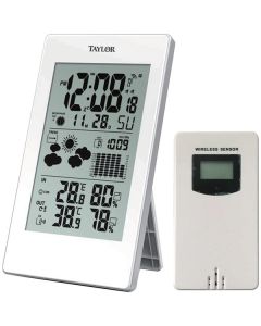 Taylor Precision Products 1735 Digital Weather Forecaster with Barometer & Alarm Clock