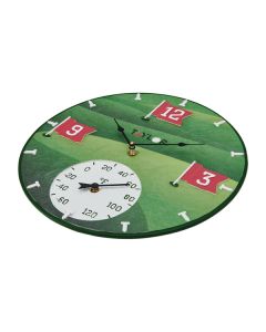 Taylor Precision Products 5293767 14-In. x 14-In. Tee Time Poly Resin Clock and Thermometer