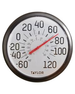 Taylor Precision Products 6700 13.25-Inch Big and Bold Dial Outdoor Thermometer