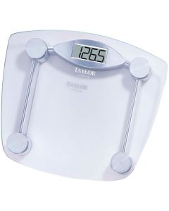 Taylor Precision Products 7506 Digital 400-lb Capacity Chrome and Glass Bathroom Scale