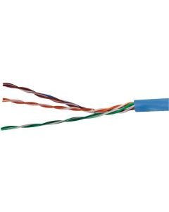 Vericom MBW5U-00932 CAT-5E U/UTP Solid Riser CMR Cable, 1,000 Ft. (Blue)