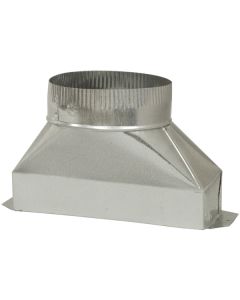 Deflecto DGT36 Galvanized Rectangular to Round Transition (6 In.)