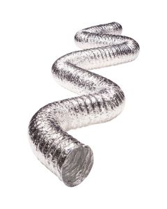 Deflecto F0425 Supurr-Flex 5-Ply 4-In. Aluminum Flexible Dryer Vent Transition Duct (25 Ft.)