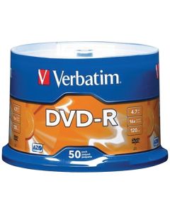 Verbatim 95101 4.7 GB DVD-Rs (50 Pack)