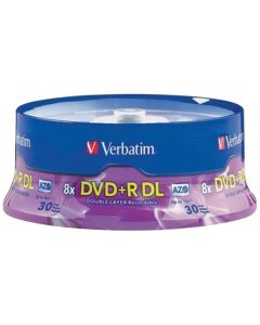 Verbatim 96542 AZO 8.5-GB 8x Dual-Layer DVD+Rs Discs on 30-Count Spindle, 96542