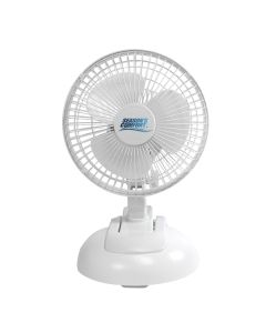 Seasons Comfort FTC6 6-In. 2-in-1 Tabletop and Clip-on Portable Fan, FTC6, White