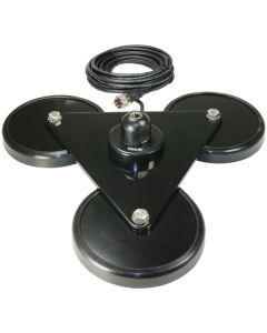 Tram 269 5-Inch Tri-Magnet CB Antenna Mount with Rubber Boots and 18-Foot RG58A/U Coaxial Cable